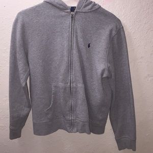Grey polo sweater